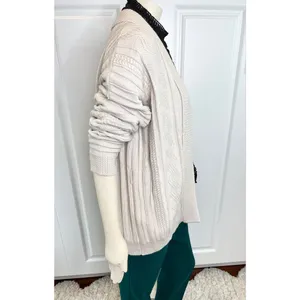 Pink Lily It Was All A Dream Chunky Beige Belted Cardigan NWOT thumbnail 5