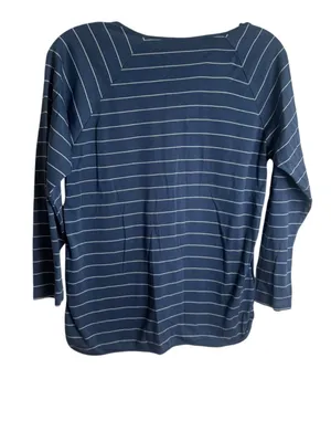 Lake Pima Long-Long Set in Navy Boating Stripe Small NWOT thumbnail 3