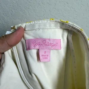Lilly Pulitzer Blossom Dandelion Embroidered Eyelet Dress Size 2 thumbnail 10