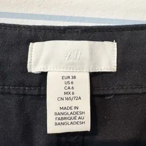 HM Cargo Pants Size 6 Faded‎ Black High Rise Wide Leg Baggy Alternative Grunge thumbnail 5
