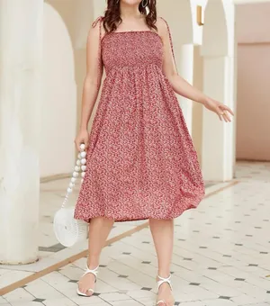 Plus Ditzy Floral Shirred Cami Dress thumbnail 2