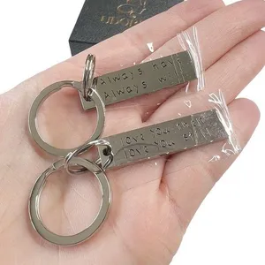 New Love You Then Always Will Couple Family Silver Tone Keychain thumbnail 1