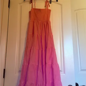 Princess Polly Pink Tiered Midi Sundress thumbnail 7