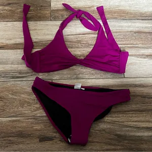 L space purple swimsuit thumbnail 2