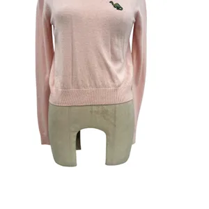 Artizia Sunday Best Abby Dinosaur Sweater Wool Alpaca Pink Size Small‎ thumbnail 4