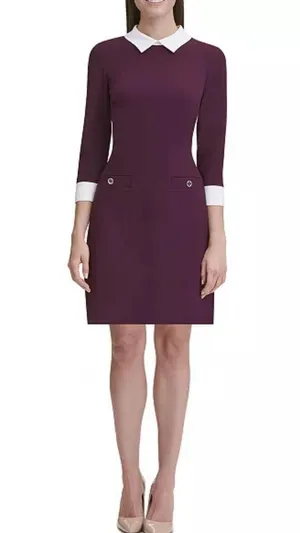 Tommy Hilfiger purple dress thumbnail 1