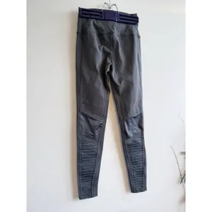 ALO Yoga Moto High Waist Leggings M Gray Athletic Workout Gym‎ Activewear thumbnail 2