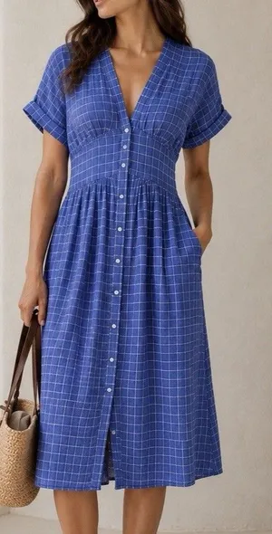 Trovata Birds of Paradise Linen Dress Size 4 Or Small Women’s Midi Beach Summer thumbnail 1