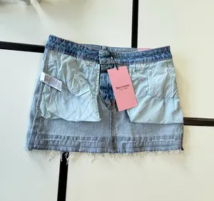 🎀💋 ✨ NWT Juicy Couture Y2K Style Denim Mini Skirt - Size 3/26 ✨🎀💋 thumbnail 5