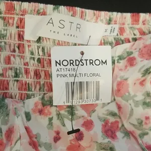 💕ASTR THE LABEL💕 Floral Tie Shoulder Long Sleeve Top ~ Pink Floral Print M NWT thumbnail 12