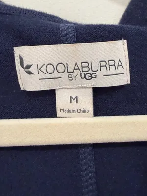 Koolaburra by‎ UGG Navy Brushed Comfy Knit Hooded Cardigan Size Medium thumbnail 2