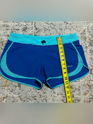 Patagonia Women's Strider running shorts Medium blue thumbnail 5