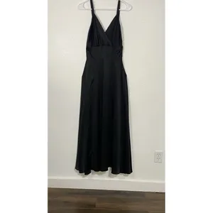 Trashy Diva Black Maxi Dress Size XS 100% silk thumbnail 3