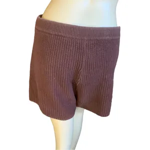 Reformation Brown Knit Sweater Elastic Waist Shorts (L) thumbnail 4