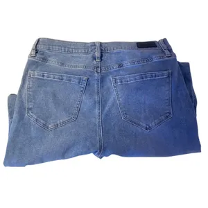 Nicole Miller Soho Bootcut Jeans Womens 8 Blue Excellent Floral Embroidered High thumbnail 10