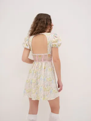 FOR LOVE AND LEMONS Glitter Garden Cap Sleeve Slip Dress Size X-Small NWT thumbnail 12