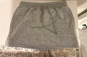Athletic skirt sweatshirt material Gray thumbnail 1