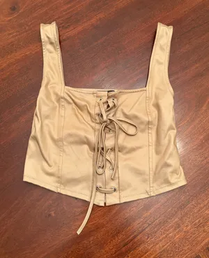 Crop corset Tan Size XS thumbnail 1