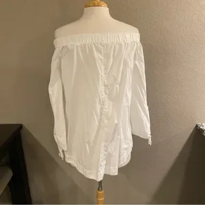 Free People Show Me Some Shoulder White Off Shoulder Top Small thumbnail 5