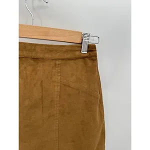 Abercrombie Women‎ Mini Faux Suede Skirt Size 0 Festival Boho Western thumbnail 3
