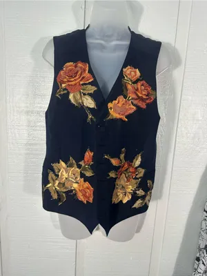 Vintage 1980s Women’s Painted Vest No Size EUC thumbnail 2