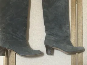 Women's grey hush puppies Suede Knee-High Boots 7.5 thumbnail 4