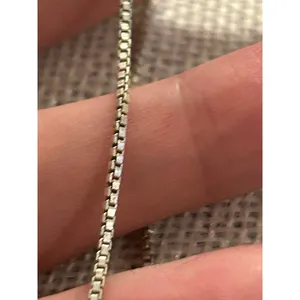 Lot a617 15.5 inch 925 sterling silver chain necklace thumbnail 7