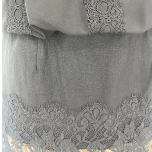 Vtg Jessica McClintock 90s Lace Drop Waist Dress Sz 8 Whimsigoth Dark Coquette thumbnail 3