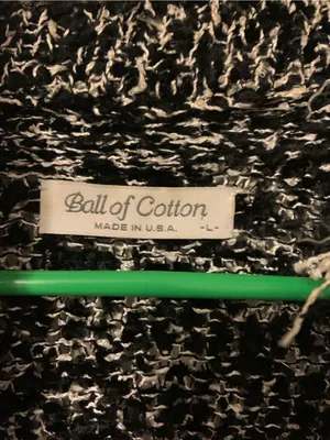 All of Cotton Black‎ and Cream Marled Button-Up Women’s Sweater thumbnail 4