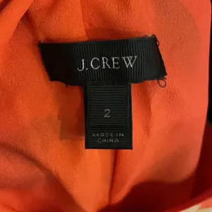 J Crew Tropical Silk Hibiscus Coral Twist Back Sundress thumbnail 9