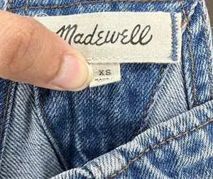 Madewell Adirondack Short Overalls Denim Medium Wash Women’s XS thumbnail 3