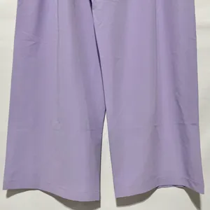 New Kathy Ireland Pleated Wide Leg Trousers Pants Wisteria Purple Size 12 thumbnail 11