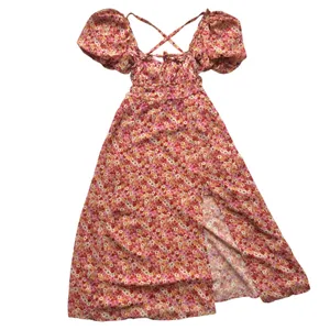 For Love and Lemons Pink Floral Midi Dress Size Small thumbnail 5