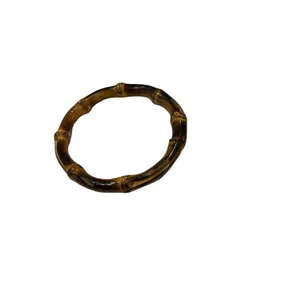 Bambo bangle bracelet fashion jewelry Brown thumbnail 5