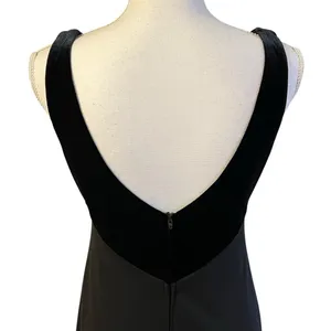 Vtg Niki By Niki Livas Y2K Maxi Evening Dress Sz 8 Velvet Whimsigoth 90s HOCO thumbnail 5