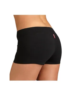 Y2K: new OG Hard Tail ✪ Stretch Fold Over Roll Down Hot Yoga Shorts ✪ Black ✪ M thumbnail 13