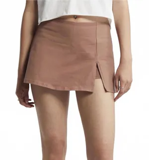 BP Cotton Knit Mini Skort Brown Topaz Size Small thumbnail 1