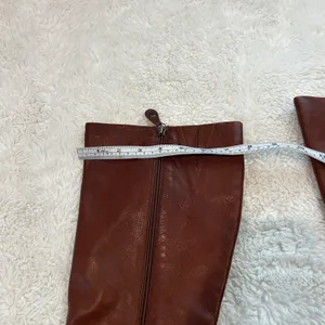 Geox Womens VTG Brown Leather Knee High Heel Boots Boho Chic Western Cowboy 9 thumbnail 3