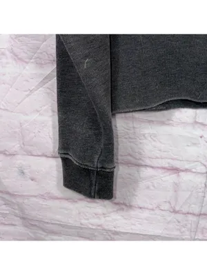 American Eagle Outfitters Large Grey Lace-Up Sweatshirt thumbnail 4