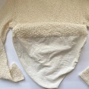 Vintage Patricia Jones cream woven boho cream bodysuit, size large thumbnail 8