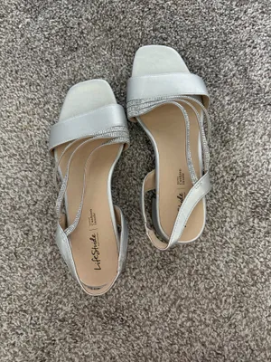 Silver sandals Size 8.5 thumbnail 3