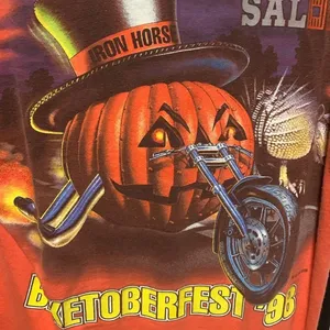 1998 Biketoberfest Iron Horse Saloon Daytona Halloween Chopper Vintage Tee M\Lg thumbnail 7