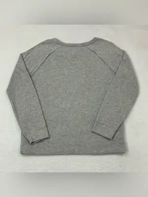 Billabong Surfer Skater Light Gray Round Neck Pullover Sweatshirt Women’s L thumbnail 8