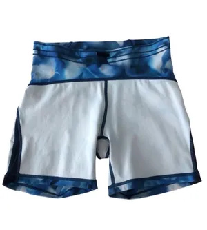 Lululemon Train Times Short 6” Inseam Mini Blush Blossom Alpine White Blue Sz 8 thumbnail 14