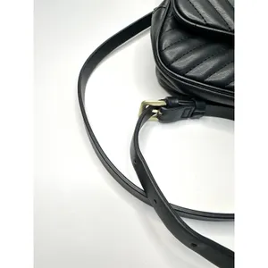 Zara Black Crossbody Bag Lion Head Gold Hardware Quilted Belt Bag‎ Convertible thumbnail 8