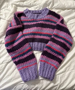 Beginning Boutique Sweater Purple thumbnail 1