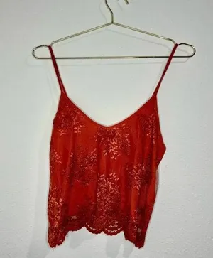 🆕 Heart Hips Rust Colored Lace Tank thumbnail 1