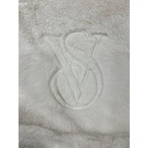 Victoria's Secret Faux Fur Tote Bag Cream Ivory‎ VS Logo NWT Soft Plush Handbag thumbnail 2