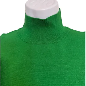 HOUSE OF HARLOW 1960‎ Kelly Green Mock Neck Ribbed Knit Top NWOT Size Small thumbnail 3