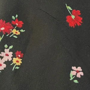 Who What Wear Black Floral Ruffle Sleeveless Dress SZ M Botanical Whimsy Artsy thumbnail 5